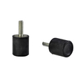Rubber suction buffer with threaded bolt