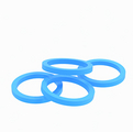 Sealing rings for wall attachment, hygiene equipment
