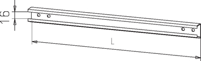 Universal cable support rail