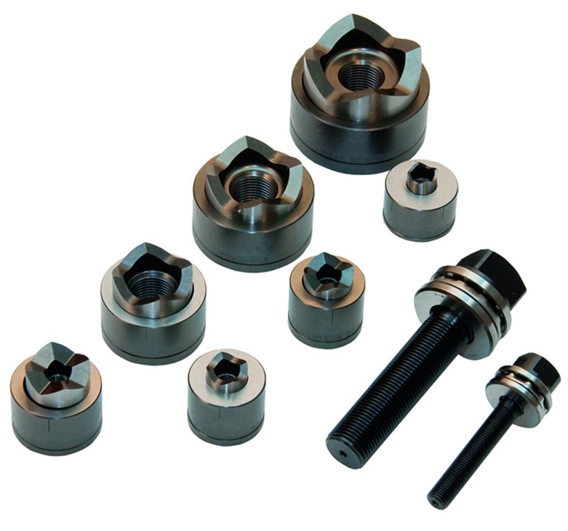 Round Punch Kit, Metric from M12 to M50