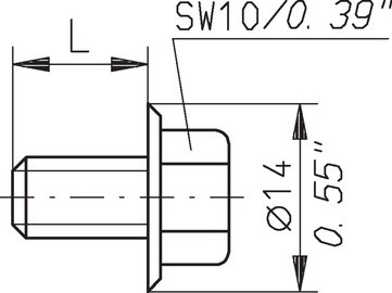 Hex screws with toothed grip