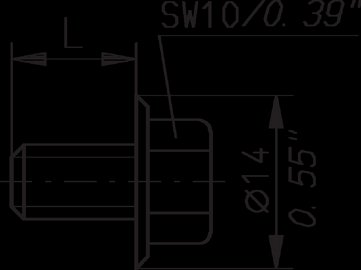 Hex screws with toothed grip