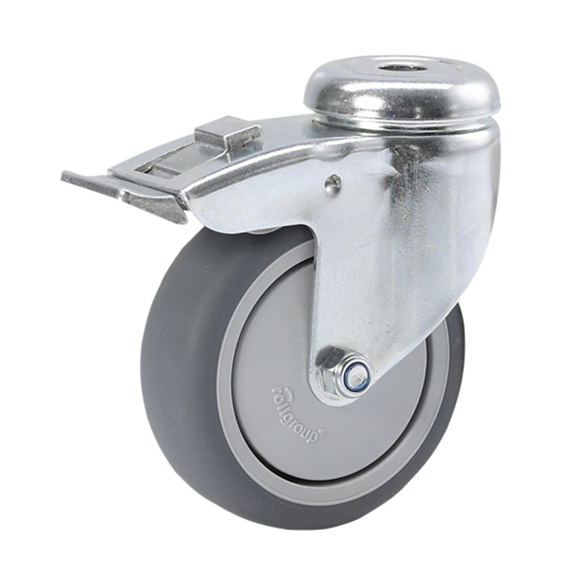 Single swivel caster, load capacity 75 kg