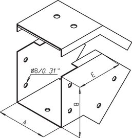 45° elbow external access