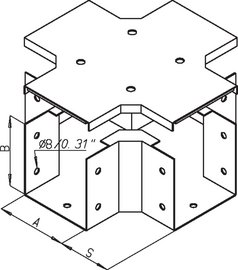 Cross section top access